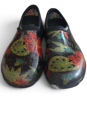 Sloggers Black Waterproof Outdoor Gardening Clogs
